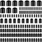 <!--F#f_0-->160Pcs Assorted Size Rubber End Caps Round Vinyl Bolt Screw Cover Caps In 92574<!--F/-->
