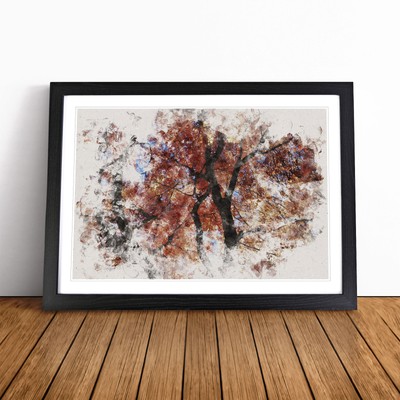 Ahornbaum Vol.2 Wandbild Kunstdruck gerahmt Leinwand Bild Poster Deko Wohnzimmer