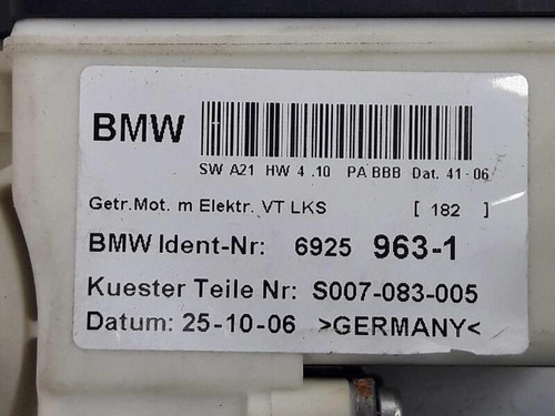 67626925963 moteur lève-glace avant gauche pour BMW X3 2.5 24V (218 2003 369589 - Photo 4/18