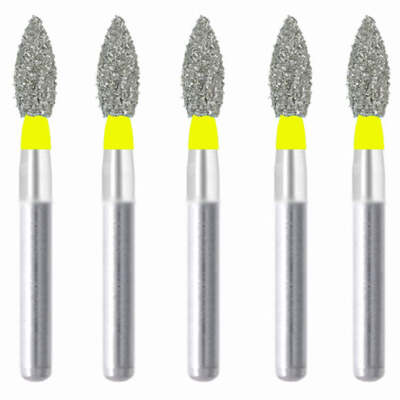 Bud, Slender 2.3 mm Dia Extra Fine Grit Diamond Bur 5/Pack [1828-257.23EF1]