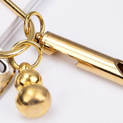 2pcs Whistle Keyring Beer Bottle Opener Whistle Outdoor Emergency Whistles Gift - Picture 4 of 12