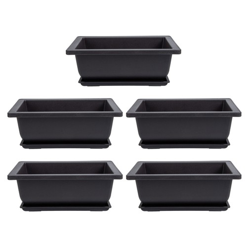 5 Sets flowerpot plant tray bonsai training pot planters for indoor plants