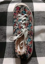 Bob's Textile Dog Lace-up Sneakers, Sz 7.5