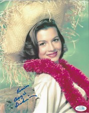 ANGIE DICKINSON SIGNED AUTHENTIC 8X10 PHOTO L ACOA OCEANS 11 ACTRESS RIO BRAVO 