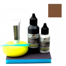 Car Mercedes Classic "Saffron" Leather Paint and Repair for Leather, Faux Leather