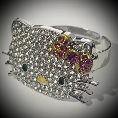 Hello Kitty Diamant Ring verstellbar Sanrio Schmuck Zubehör Geschenk Schmuck