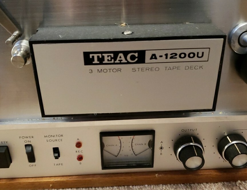 Teac A1200U Reel To Reel Stereo Tape Deck Untested No Power Chord As