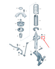 New SKODA OCTAVIA 5E MK3 Front Shock Absorber 5Q0413031EQ NO DUTY TO 🇺🇸