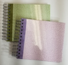 2 - Canson Scrapbook Albums Spiral Bound 7.75"x6" Hardback Cover 20 pgs each