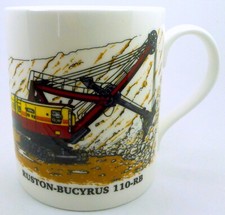 RUSTON-BUCYRUS 110-RB ~  Large Fine Bone China Mug ~