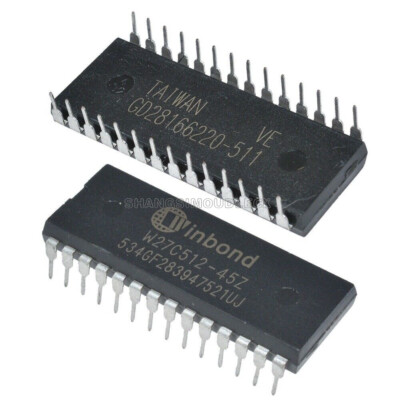 10X W27C512-45Z W27C512 IC DIP EEPROM 512KBIT 45NS Winbond EEPROMs