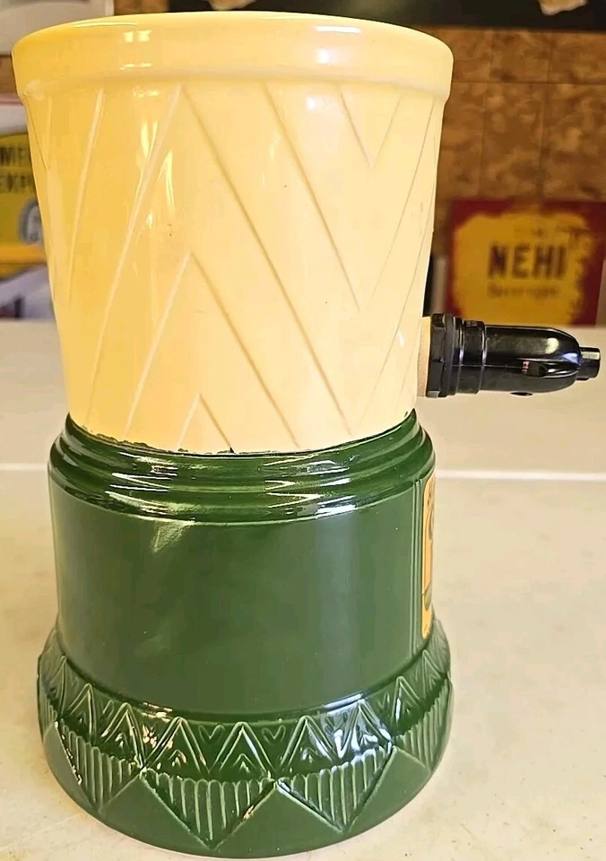 Antique Green River Soda Fountain Stoneware Syrup Dispenser - Image 4 of 4