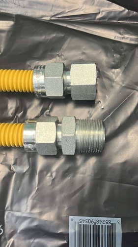 Jones Stephens G71127 24" Stainless Steel Gas Connector - Yellow - Picture 2 of 3