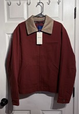 JACK JONES Eaton Mens Wool Worker Jacket BROW...
