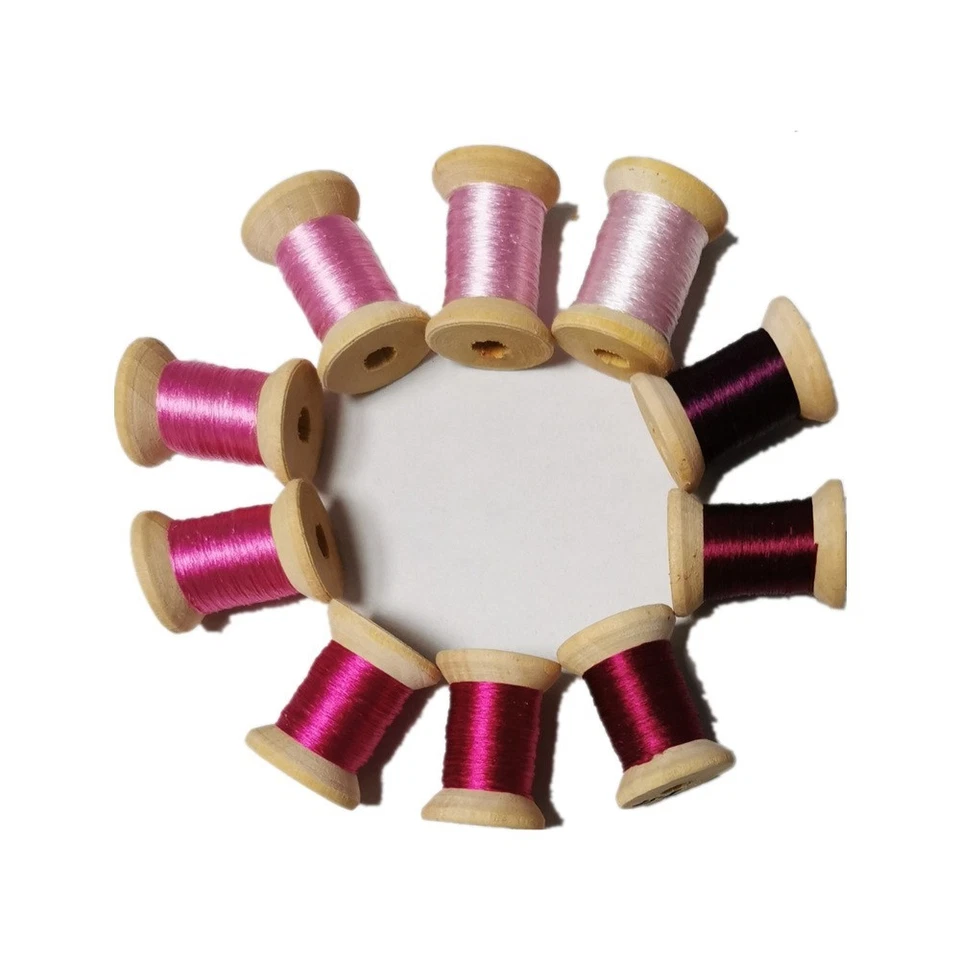 10 spools natural mulberry silk embroidery floss thread cross stitch DIY craft - Image 4 of 4