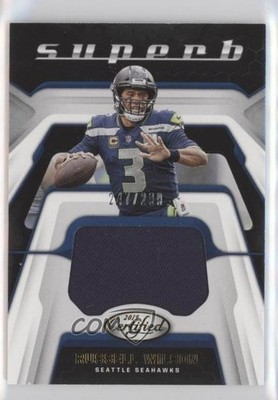 2019 Certified Superb Swatches 247/299 Russell Wilson #SU-RW 6f5