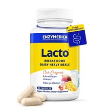 Lacto Advanced Lactase Pills 90 Count Enzymedica Dairy Support Helps Break Down