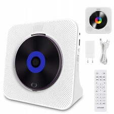 Tragbarer CD-Player mit Bluetooth Desktop CD Player für zu Hause CD Spieler Weiß