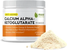 Maxx Herb Calcium AKG, Pure Calcium Alpha - Ketoglutarate Powder (Ca-AKG)