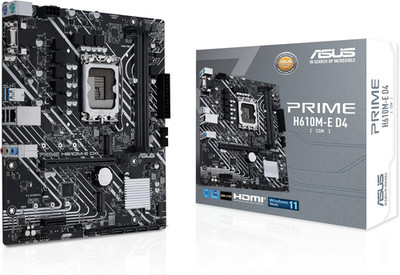 Prime H610M-E D4-CSM Desktop Motherboard - Intel H610 Chipset - Socket LGA-1700