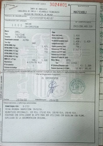 394448 Piloto Trasero Derecho para OPEL ASTRA F BERLINA GL 1993 136046 - Imagen 9 de 9