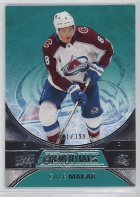 2021-22 Upper Deck Credentials Teal 1/399 Cale Makar #13 0ax9