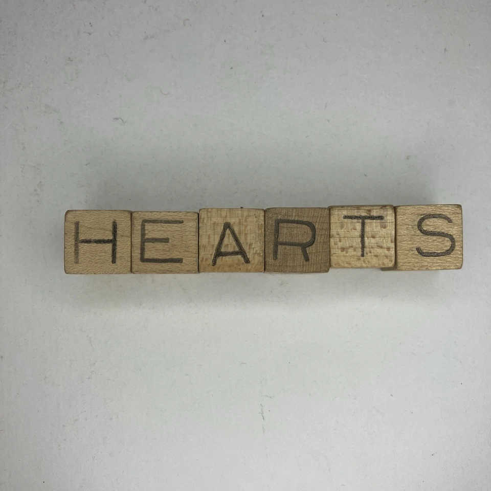 Antique Parker Brothers Game Of Hearts Dice/Word 1914 Complete Great Shape - Image 2 of 4
