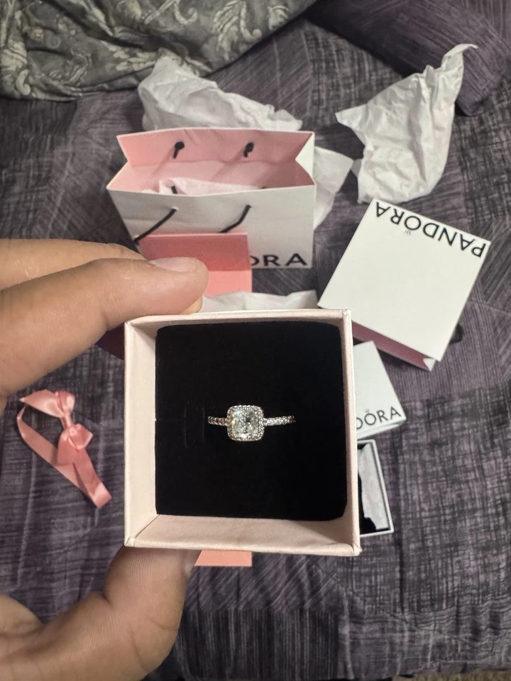 Pandora Ring & Necklace Set - Image 3 of 4