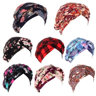 Wrap Hair for Head Scarf Muslim Women Lady Turban Cap Hair Accs for Home Outdoor