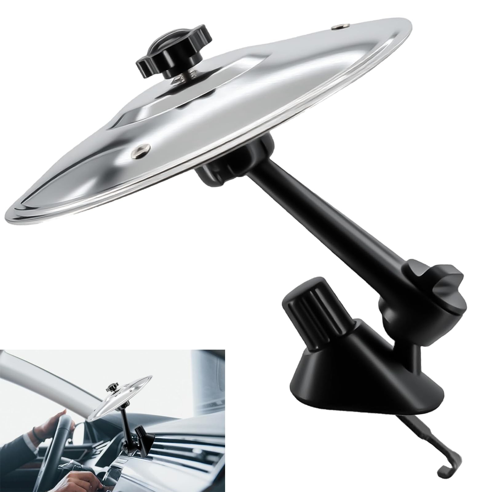 Mini cymbales de voiture en acier inoxydable argenté pour percussion de tambour