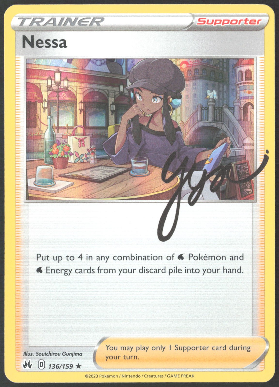 Nessa Holo 136/159 Crown Zenith NM