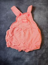 Vintage 12 month Oshkosh bgosh girls bubble overalls