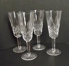 ESTATE Vintage Waterford Crystal Lismore Champagne Flutes 7-1/4" Set of Four