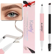 evpct 1Pcs Midium Brown Magic Microblading Dual-Ended Eyebrow Contouring Pen ...