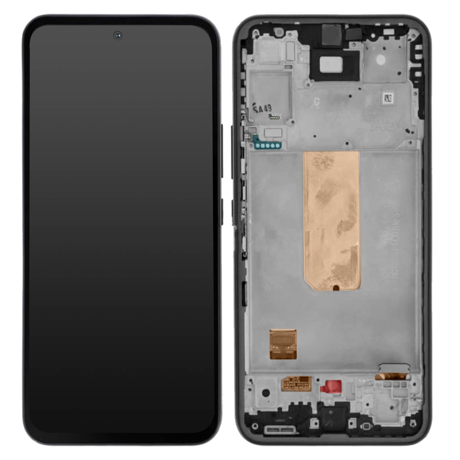 Écran LCD original pour Samsung A54 5G avec vitre tactile et châssis graphite
