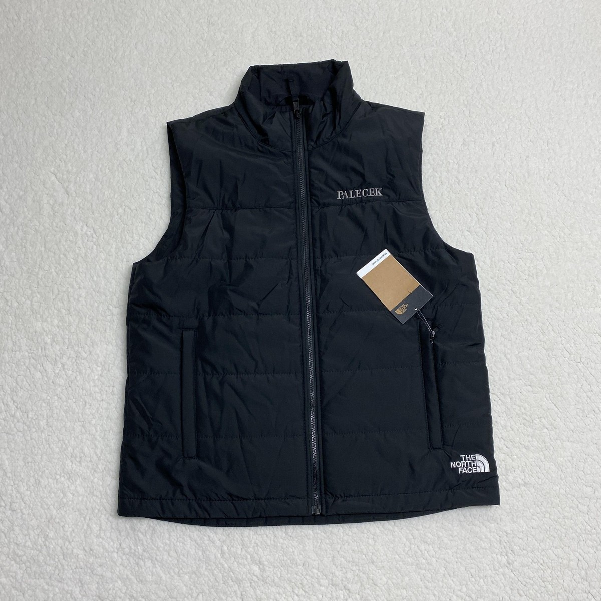 North Face Vest Mens Medium Insulated Puffer Heatseeker Everyday *COMPANY  LOGO*