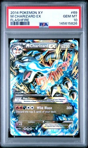 2014 POKEMON XY FLASHFIRE #69 M CHARIZARD EX PSA 10