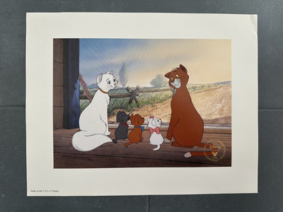 Disney Store 1996 Lithograph Collection The Aristocats Marie Lithograph Picture