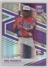 2020 Elite Extra Edition Status Purple /249 Esmil Valencia (Emil on Card) 00gy