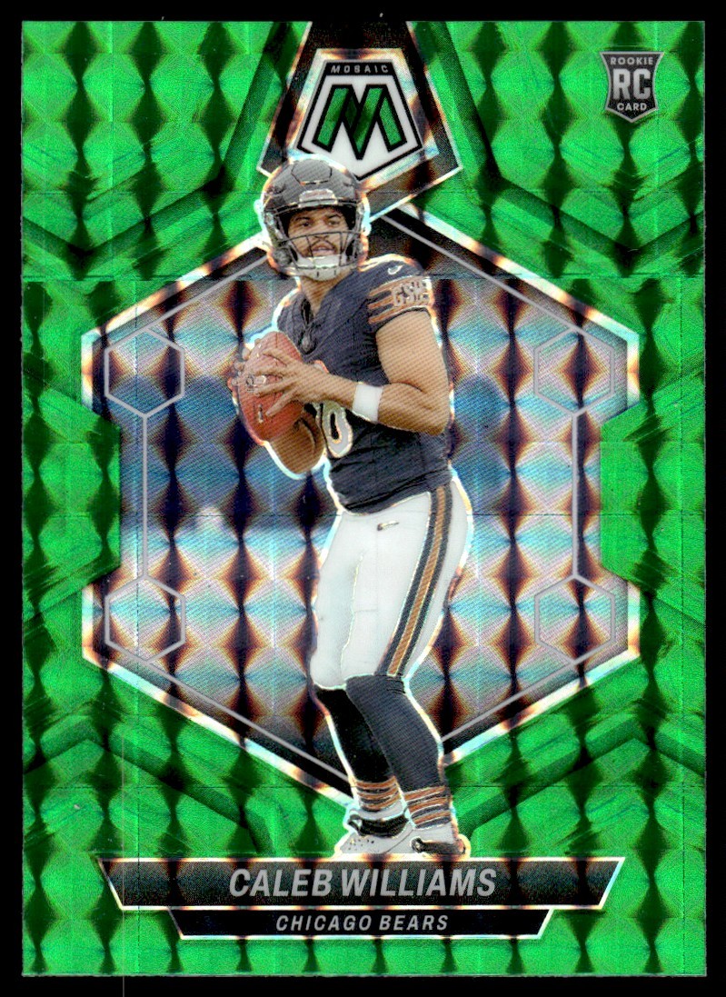 2024 Panini Mosaic Green M18 Caleb Williams Rookie Chicago Bears #301
