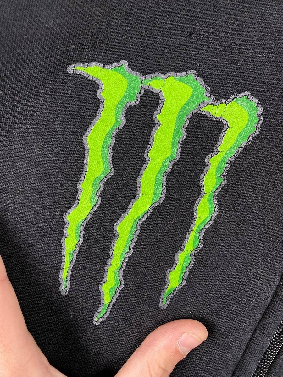 Fox Monster Energy Ricky Carmichael Hoodie Big Logo Men Size M