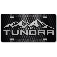 Toyota Tundra Novelty Auto License Platetag - Graymesh Image On Flat Aluminum