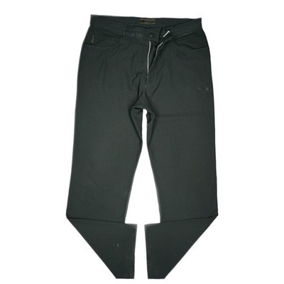 ALBERTO 52 L32 Jeans Hose Schwarz Herren Stretch Regular Straight Stoff dünn W36