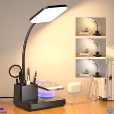 Sailstar 800LM LED Desk Lamp, Wireless Charger, USB Port, Dimmable Touch Control