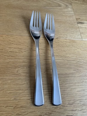 WMF Brasilia Cromargan Edelstahl Besteck 2 Tafelgabeln Menügabeln 19,6 cm