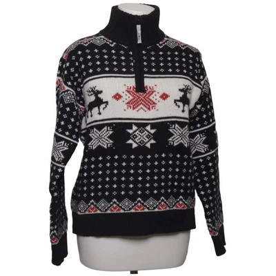 SSC, pull de Noël, taille : 38, noir/blanc/rouge/multicolore #9Vous - Photo 1/4