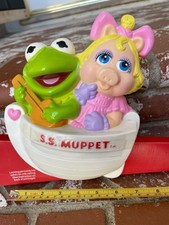 Muppets Babies Wind Up Musical Crib Toy Vintage Miss Piggy Kermit Nursery Decor
