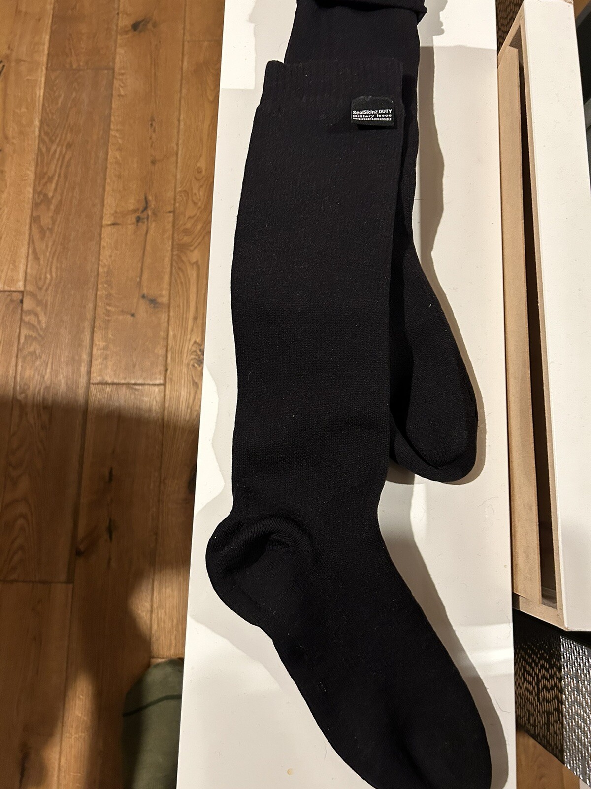 Army Sealskinz Sock Waterproof Black Size Large Combat Technical Socks MVP eBay