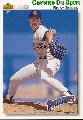 623 RICKY BONES SAN DIEGO PAIS BASEBALL CARD UPPER DECK 1992