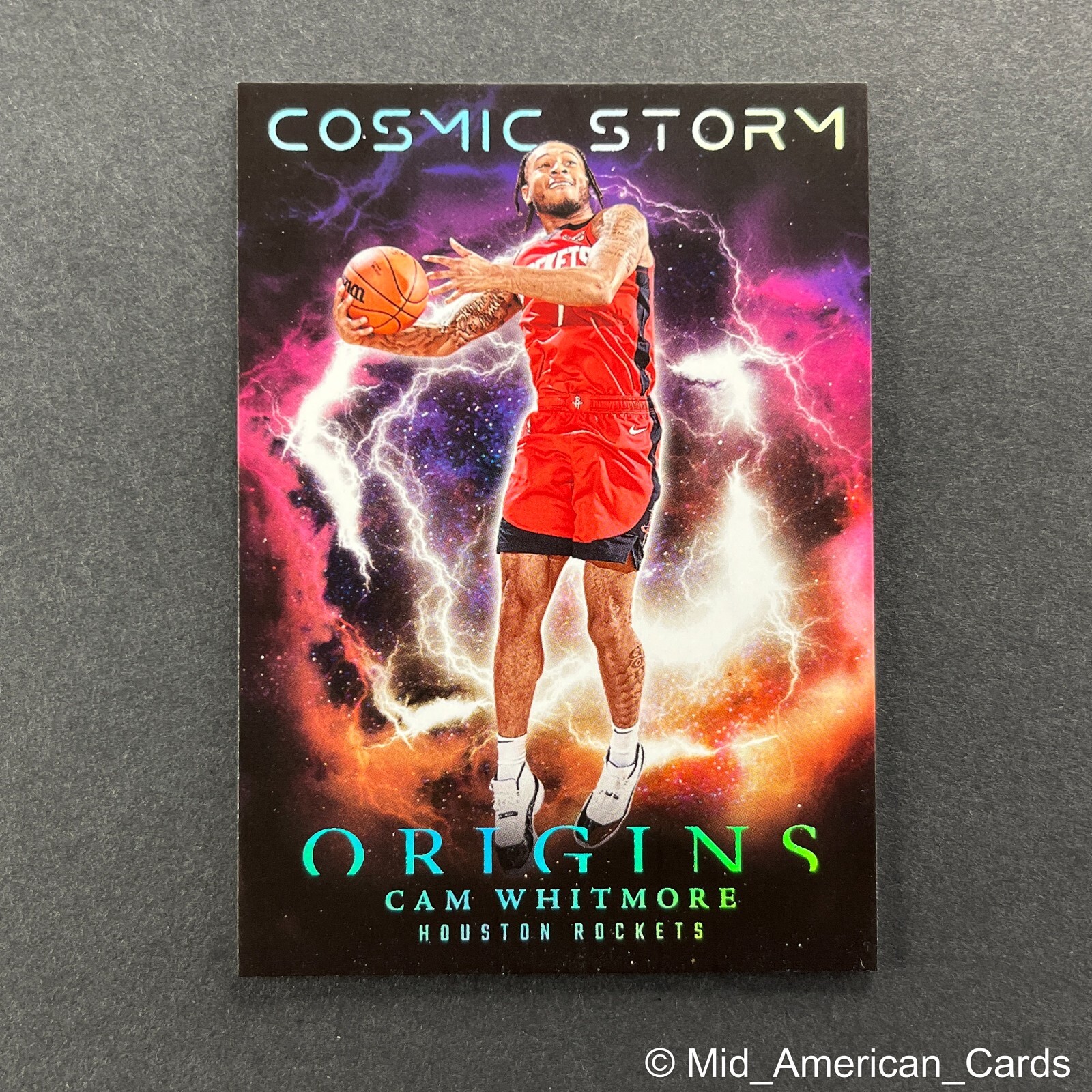 2023-24 Panini Origins Cam Whitmore Rookie Cosmic Storm #20 Rockets (RC)